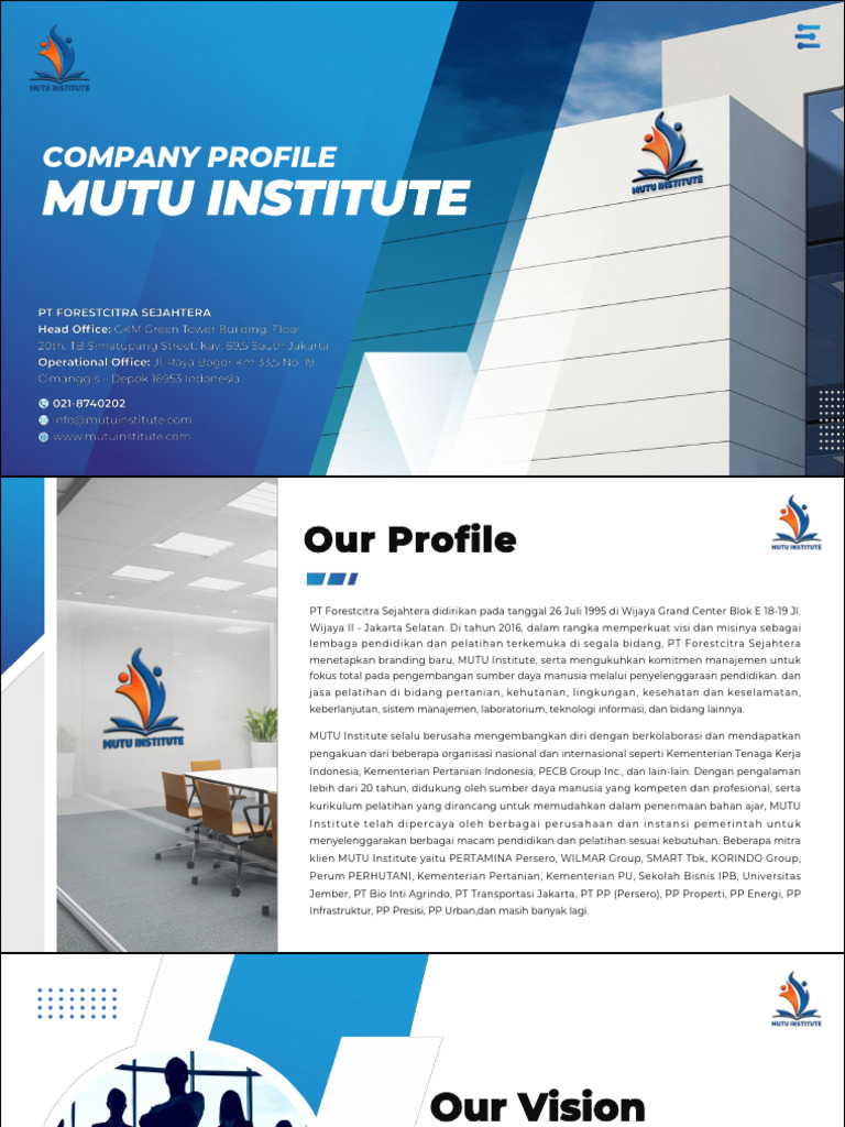 MUTU Institute: Education & Training Leader | PDF | Certification ...