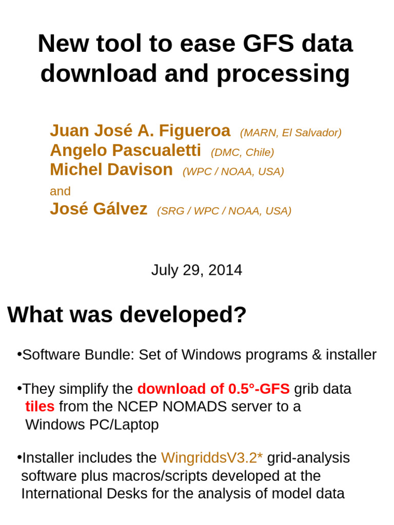 GFS Data Download Tool for Latin America | PDF | Weather | Weather ...