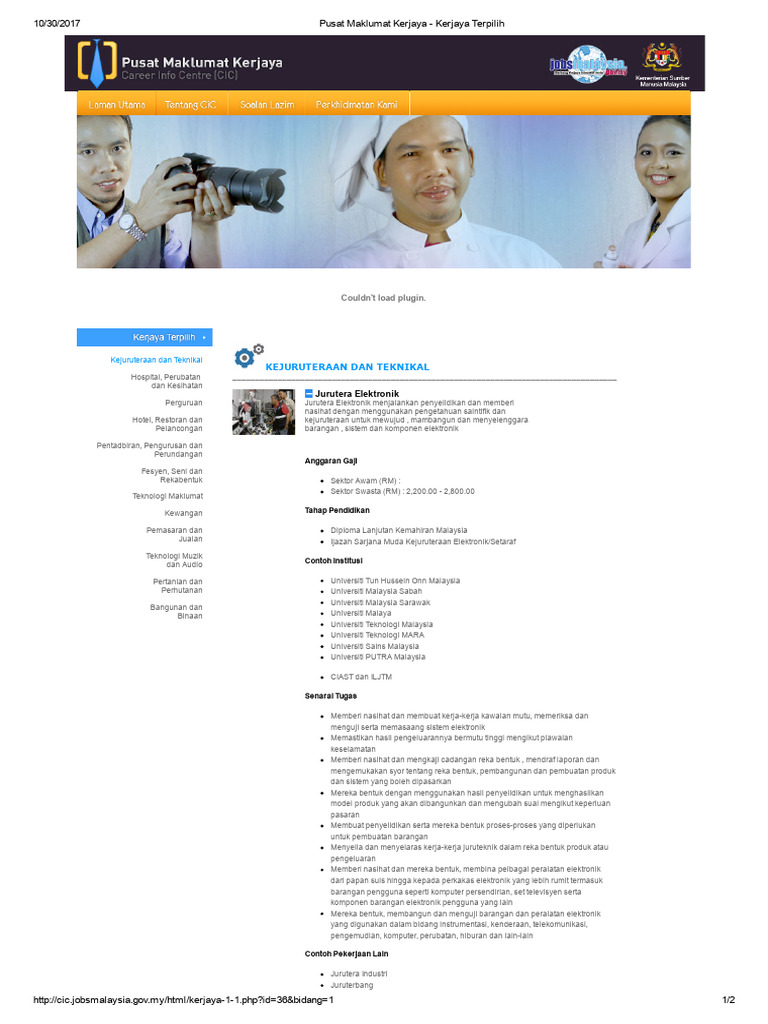 Pusat Maklumat Kerjaya Kerjaya Terpilih Pdf
