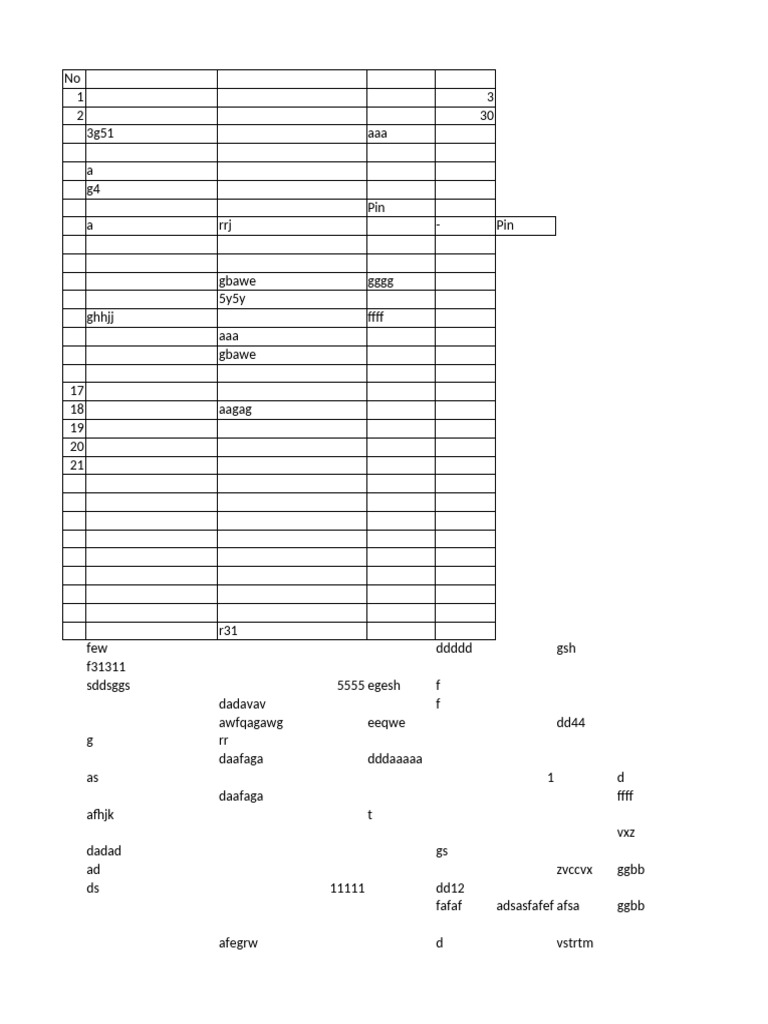 Random Character Sequence Analysis | PDF