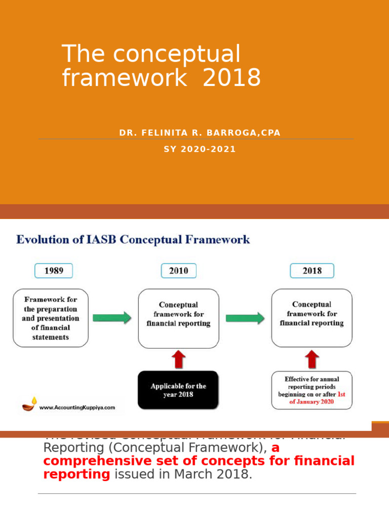 Lesson 3 The Conceptual Framework 2018 1 | PDF | Financial Statement ...