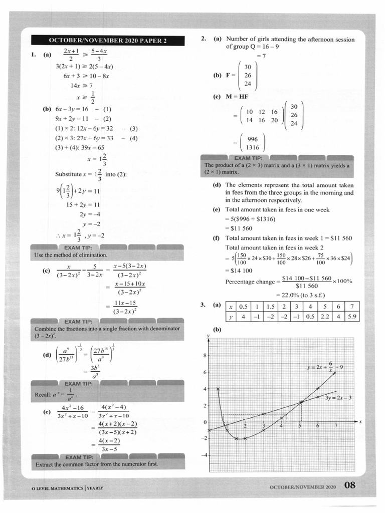 O 2020 GCE O Level P2 MS | PDF