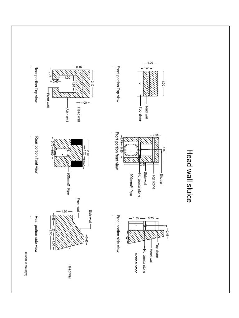Detailed Views of Sluice Structure | PDF | Photography Equipment