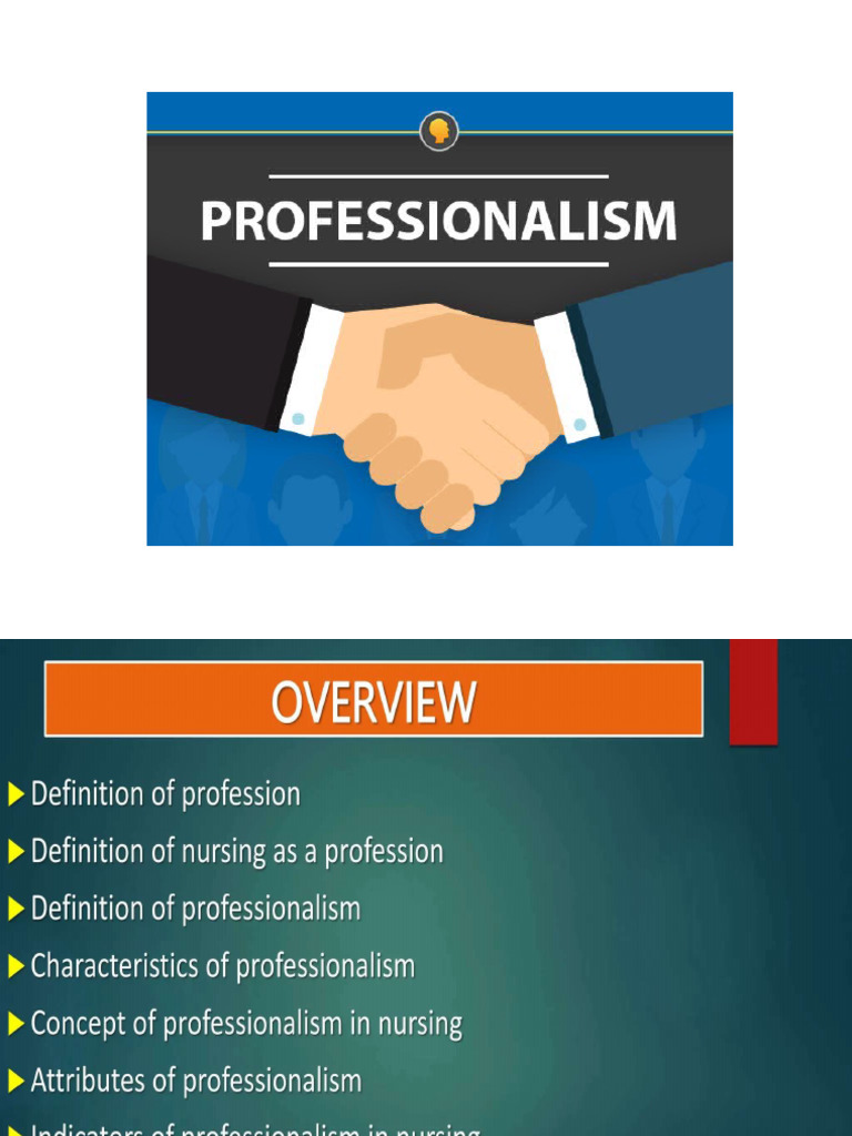 Professionalism | PDF