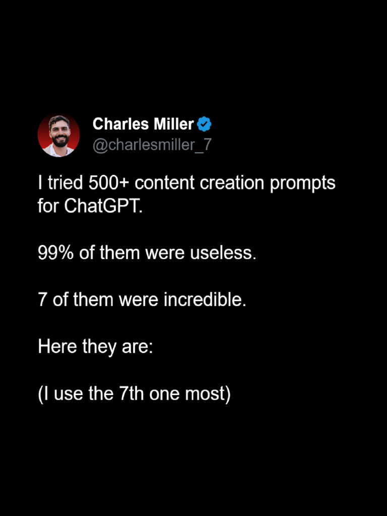7 ChatGPT Prompts For Creators | PDF