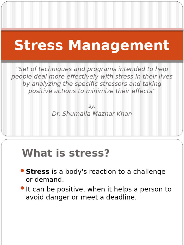 AM1 Stress Management | PDF