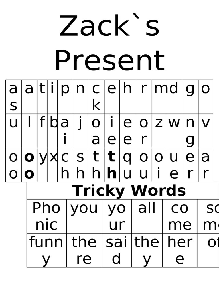Zack's Exciting Present Adventure | PDF