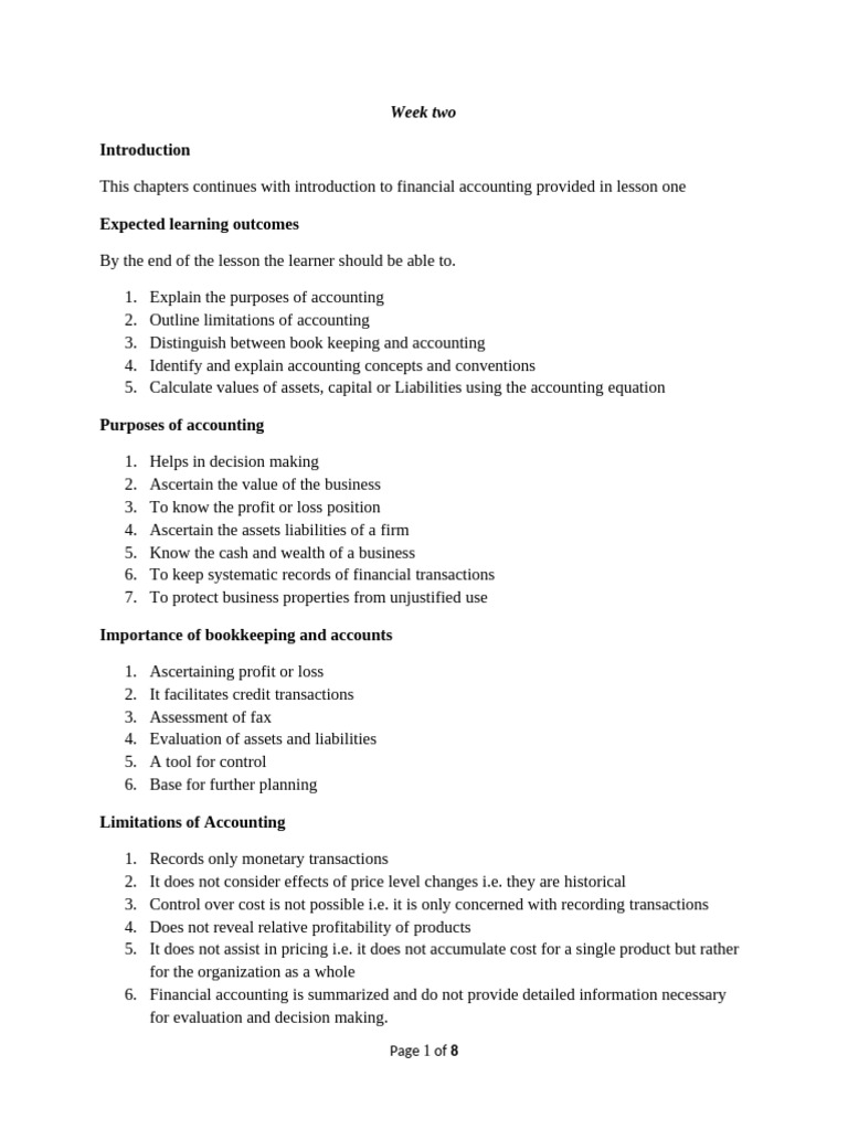 Accounting Principles and Concepts Explained | PDF | Financial ...