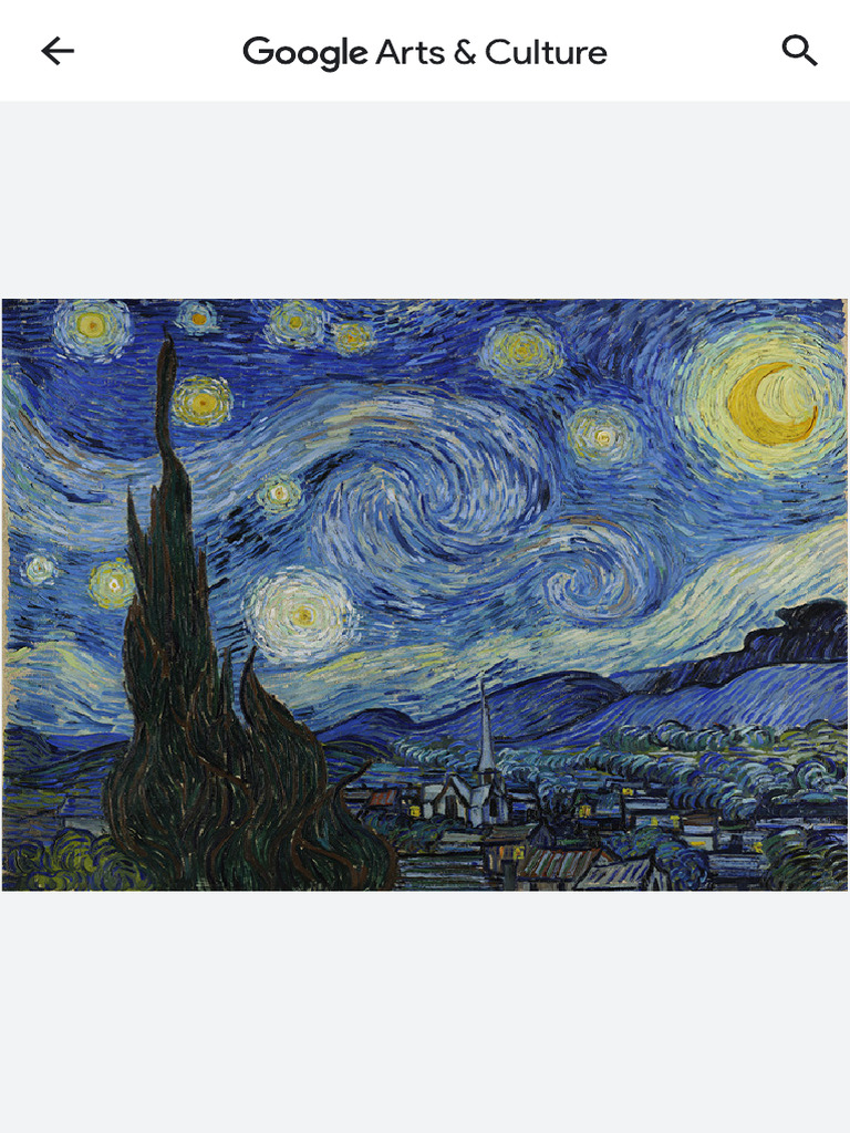 The Starry Night - Vincent Van Gogh - Google Arts & Culture | PDF