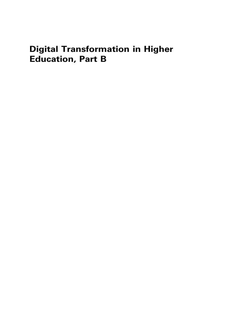 Digital Transformation in Higher Education | PDF | Collaboration ...