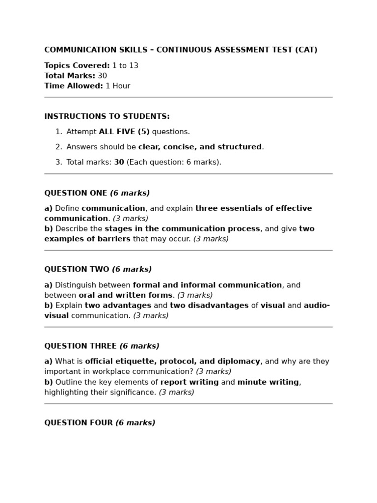 Communication Skills Assessment Guide | PDF | Communication | Information