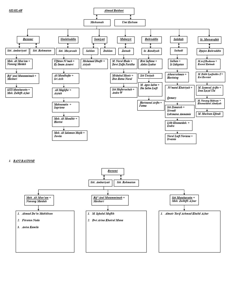 Genealogy of Bani Families List | PDF