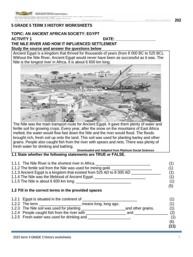 Ancient Egypt: Nile's Impact on Society | PDF | Tutankhamun | Ancient Egypt