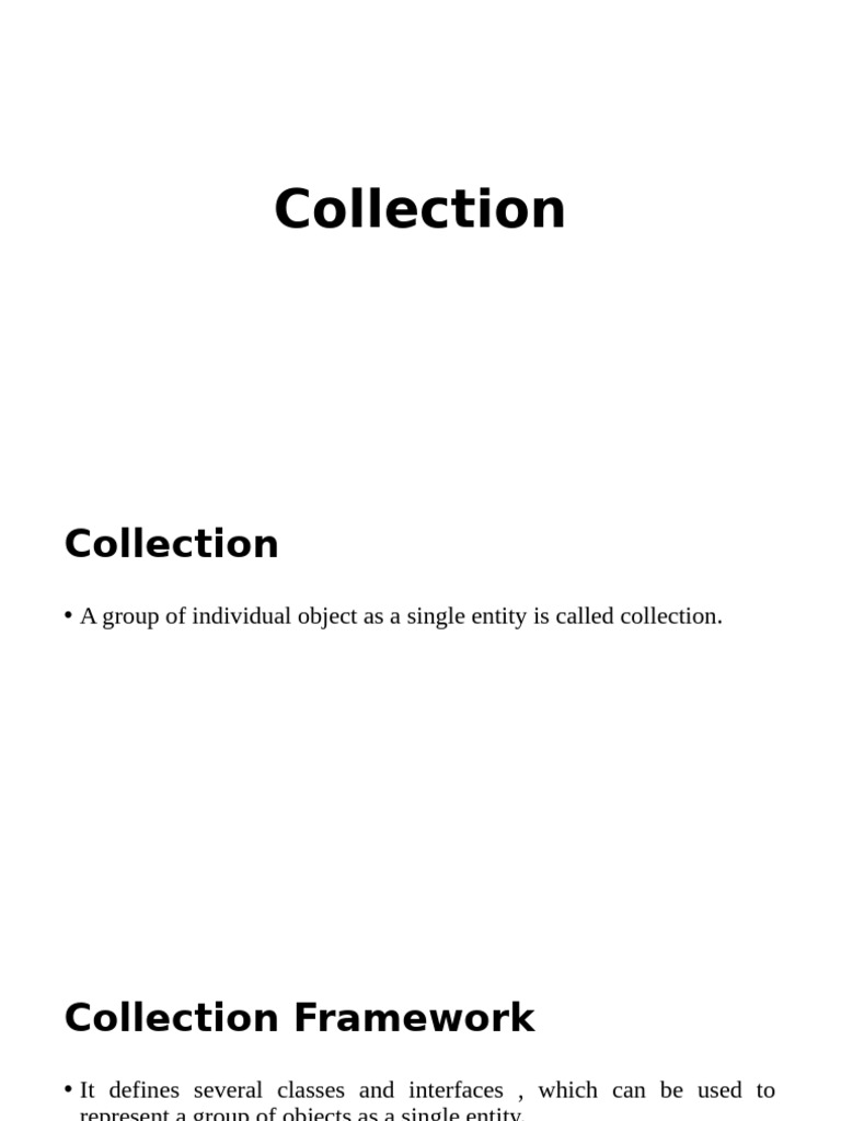 Java Collection Framework Overview | PDF | Computer Programming ...