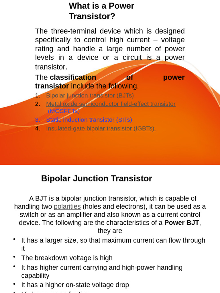 Power Transistor Circuit Overview | PDF | Bipolar Junction Transistor ...