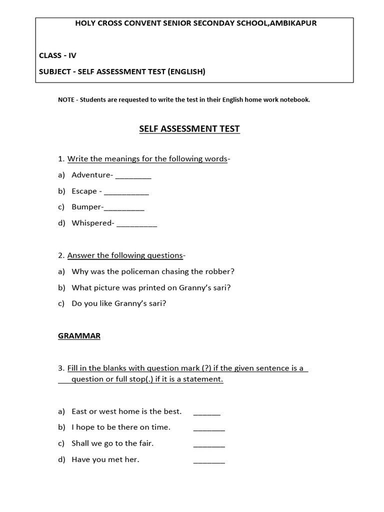 4 - Eng ch2 Test | PDF