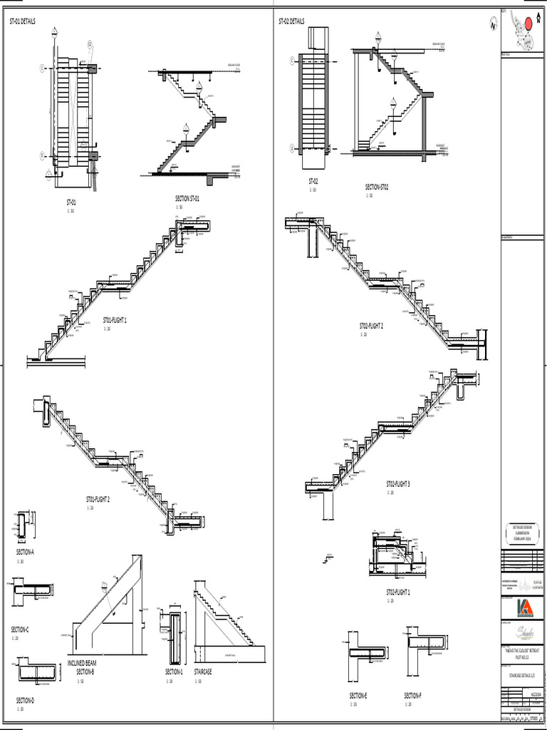Staircase Design Details and Plans | PDF