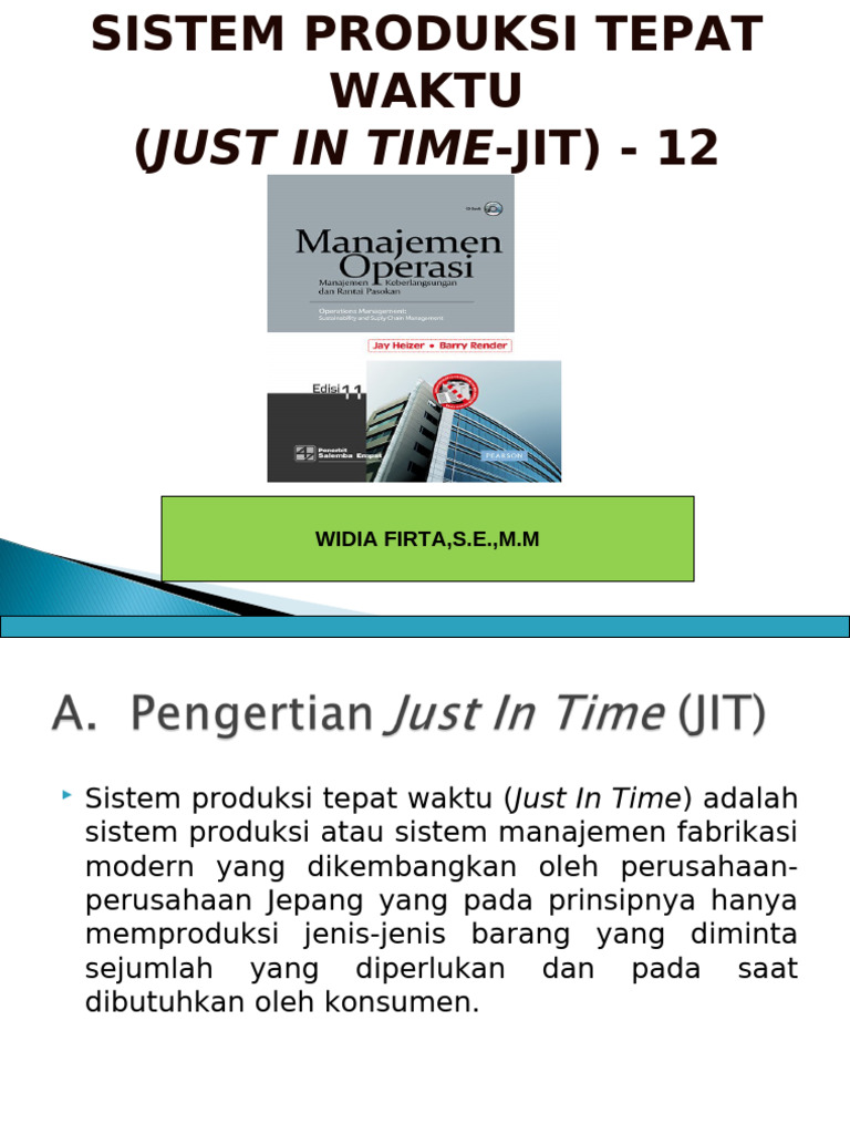 Just in Time | PDF