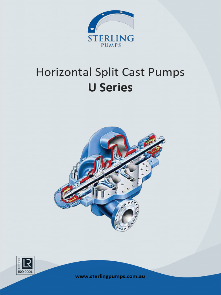 U Series Horizontal Split Pump by Sterling Pumps | PDF | Pump | Bearing ...