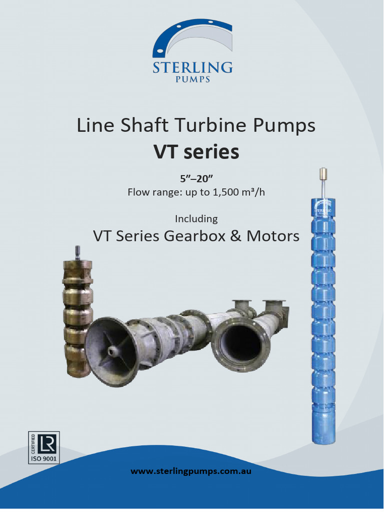 Sterling VT Series Vertical Turbine Pumps | PDF | Mechanical Engineering
