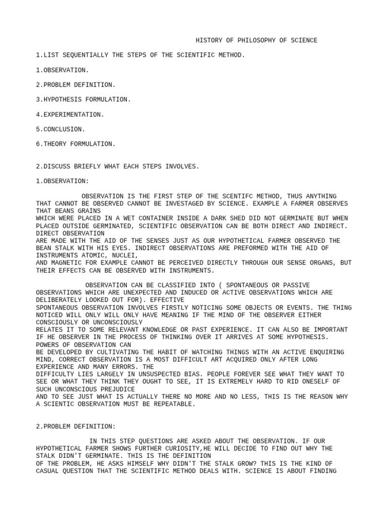 History of Philosophy of Science Tma Assignment 2 | PDF | Hypothesis ...