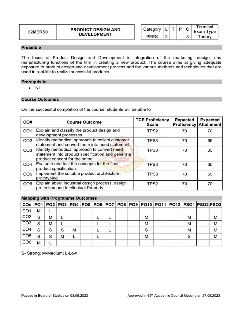 PDD Syllabus | PDF