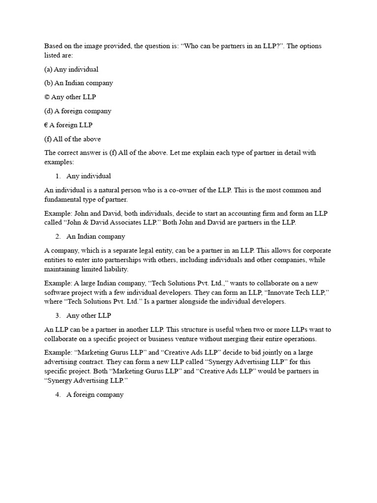 Partners | PDF | Limited Liability Partnership | Partnership