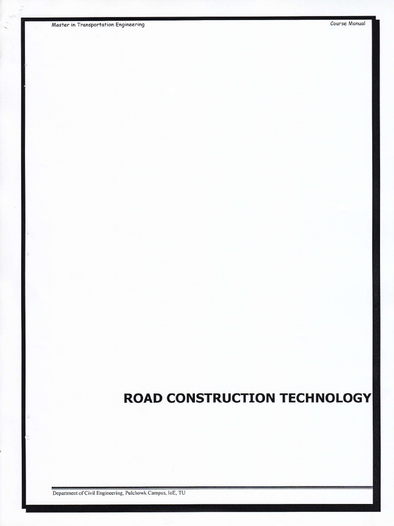 Road Construction Technology Overview | PDF | Road | Construction Aggregate