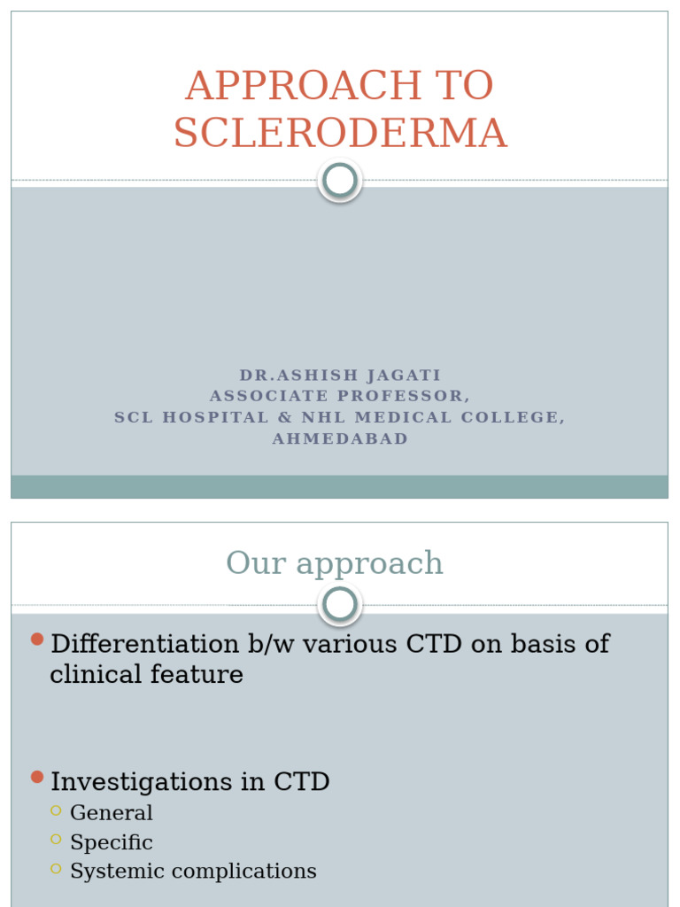 Approach To Scleroderma Disorder | PDF | Clinical Medicine | Diseases ...
