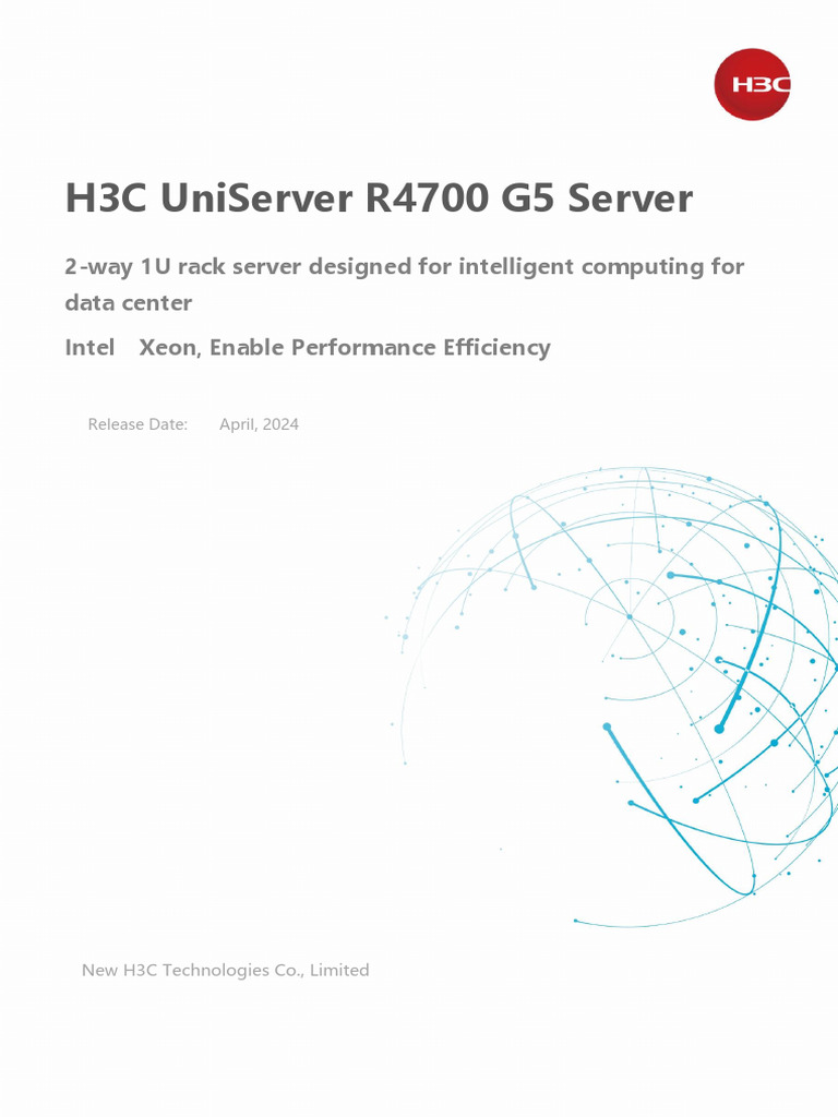 H3C UniServer R4700 G5 Rack Server Data Sheet v1.3 | PDF | Solid State ...