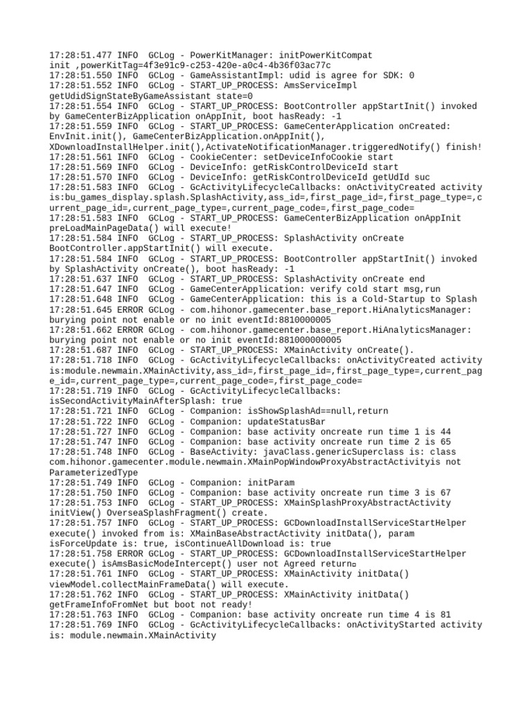 Game Center Startup Process Logs | PDF | Hypertext Transfer Protocol ...