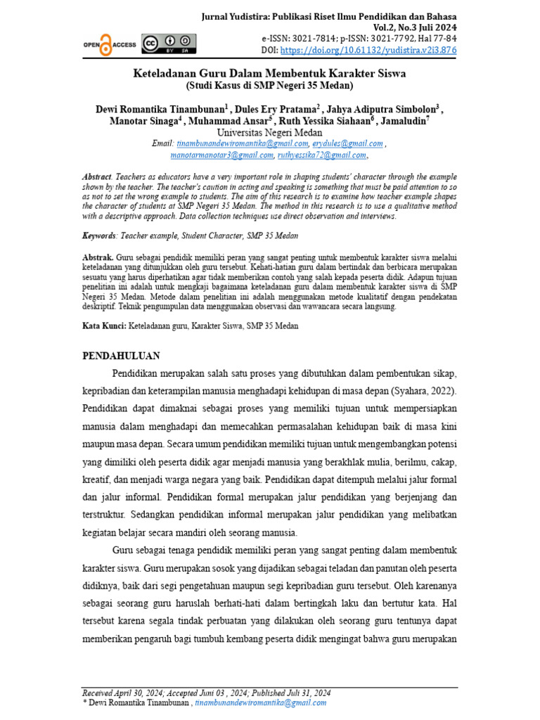 Yudistira+Vol+2+No+3+Juli+2024+Hal+77 84 | PDF