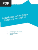 Los Juegos en Cifras 100 Días para Los Juegos Olímpicos