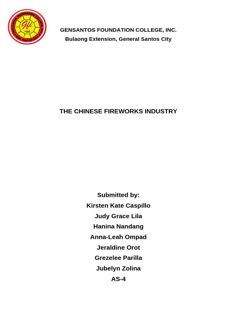 Overview of China's Fireworks Industry | PDF | Sustainability | China
