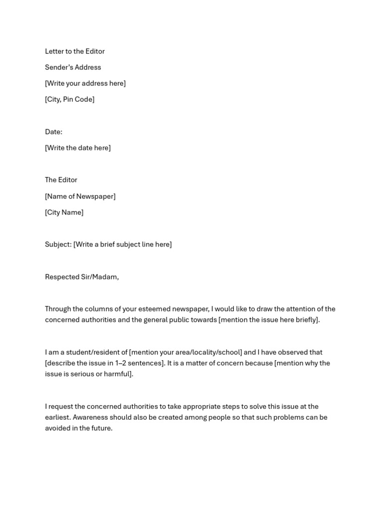 Call for Action on Local Issue | PDF