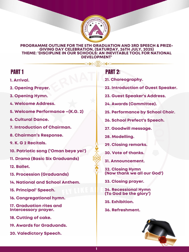 5th Graduation & Prize-Giving Day Program | PDF | Hymns