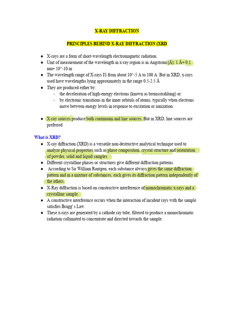 Group 9 X Ray Diffraction - 202412061019 - 50699 | PDF | X Ray ...