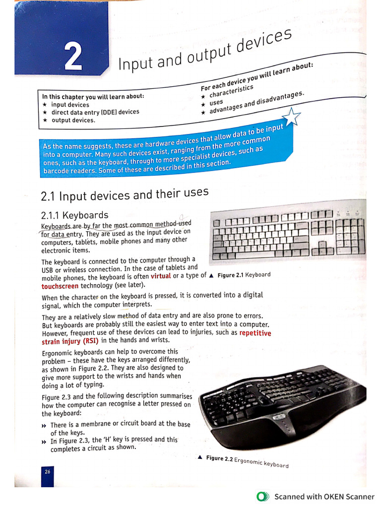 2 Input and Output Devices | PDF