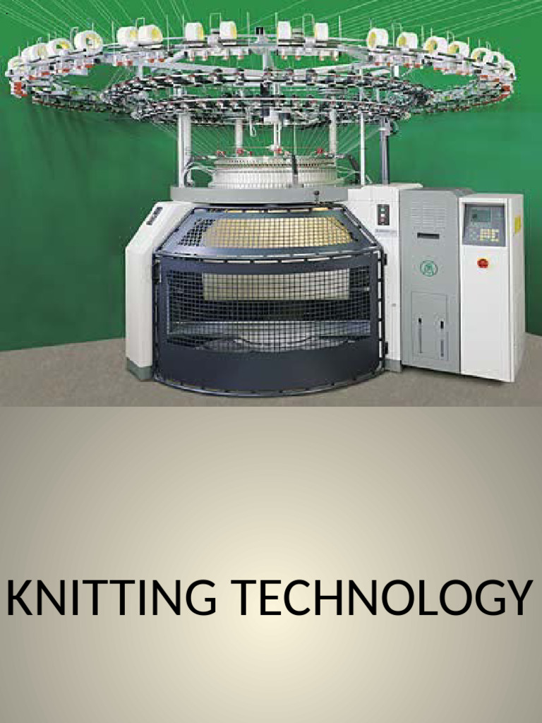 Knitting Technology: Machines & Terminology | PDF | Knitting | Textile Arts