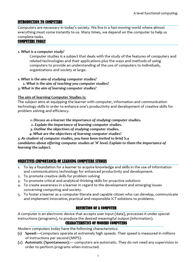 A Level Notes-Emma | PDF | Central Processing Unit | Microprocessor