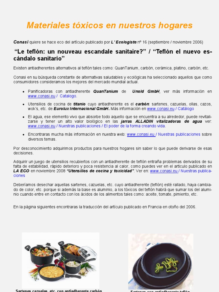 Teflon PDF Du Pont Cáncer