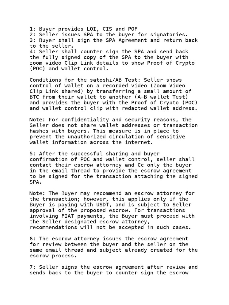 New BTC Procedure 2025 | PDF | Bitcoin | Cryptocurrency