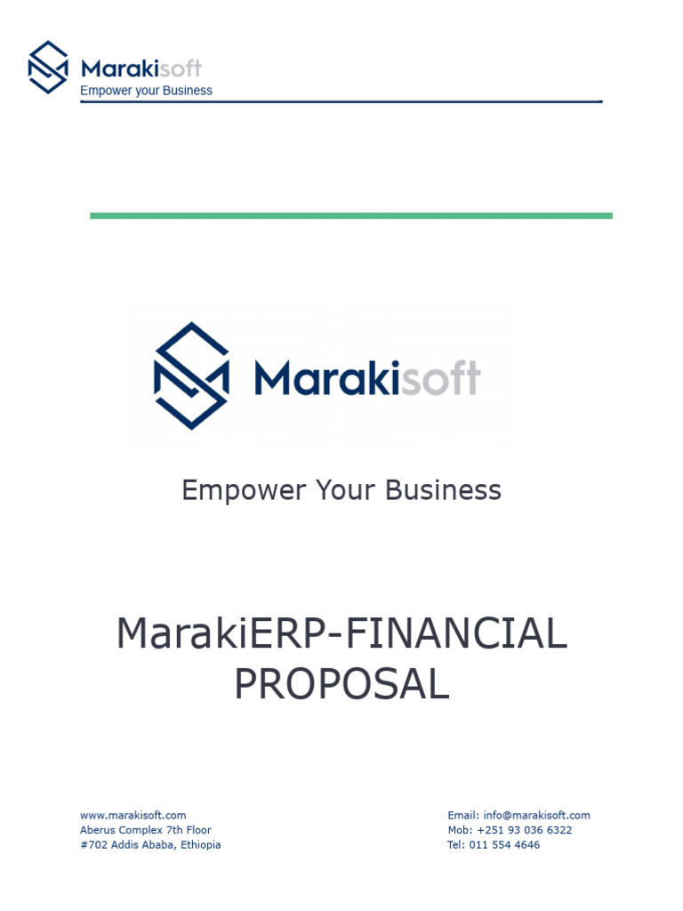 MarakiERP License Proposal Estimate | PDF | Information Technology ...