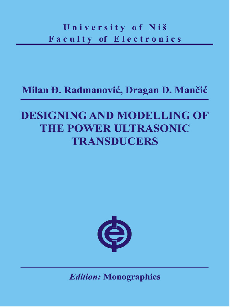 Power Ultrasonic Transducer Modeling | PDF | Piezoelectricity | Ultrasound