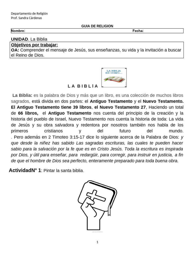 Guía de Estudio sobre la Biblia | PDF | Biblia | Cristo (título)