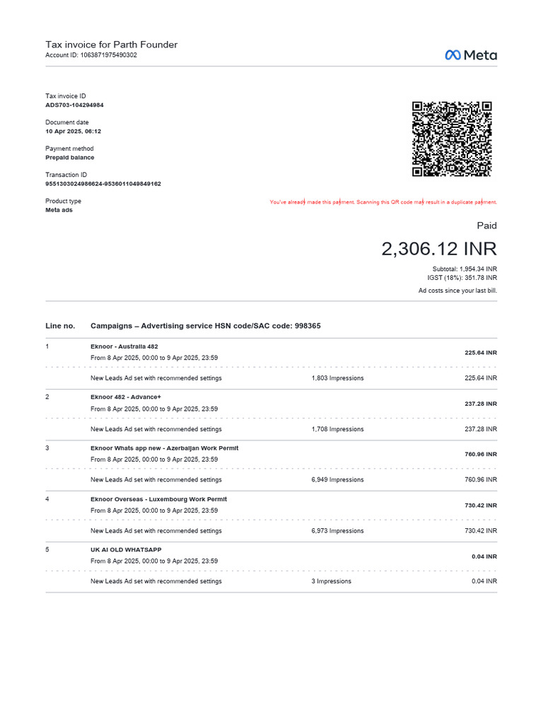 2025-04-10T06-12 Transaction # | PDF | Taxation | Government Finances