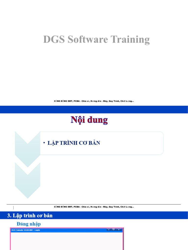 Hướng Dẫn Sử Dụng Phần Mềm Panasonic - DGS Training | PDF