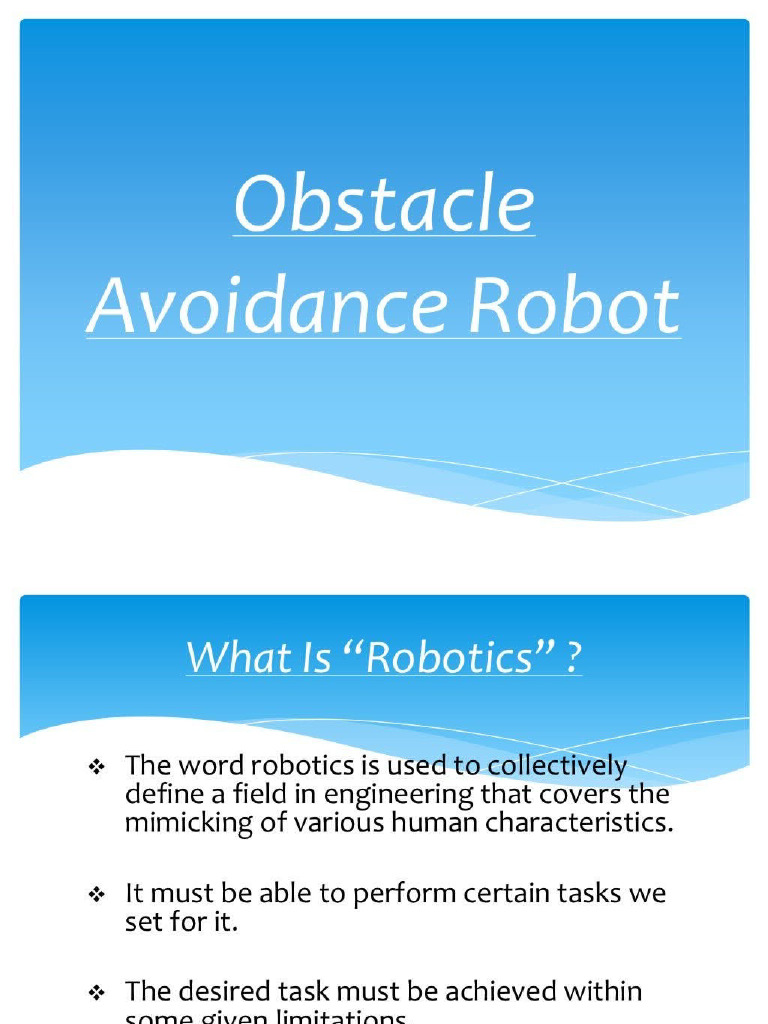 Obstacle Avoidance Robot | PDF