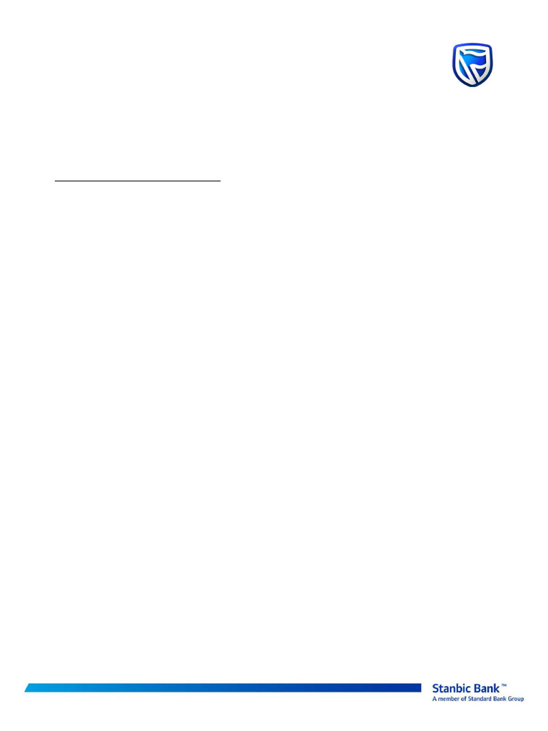 Stanbic Bank MPESA Paybill Information | PDF