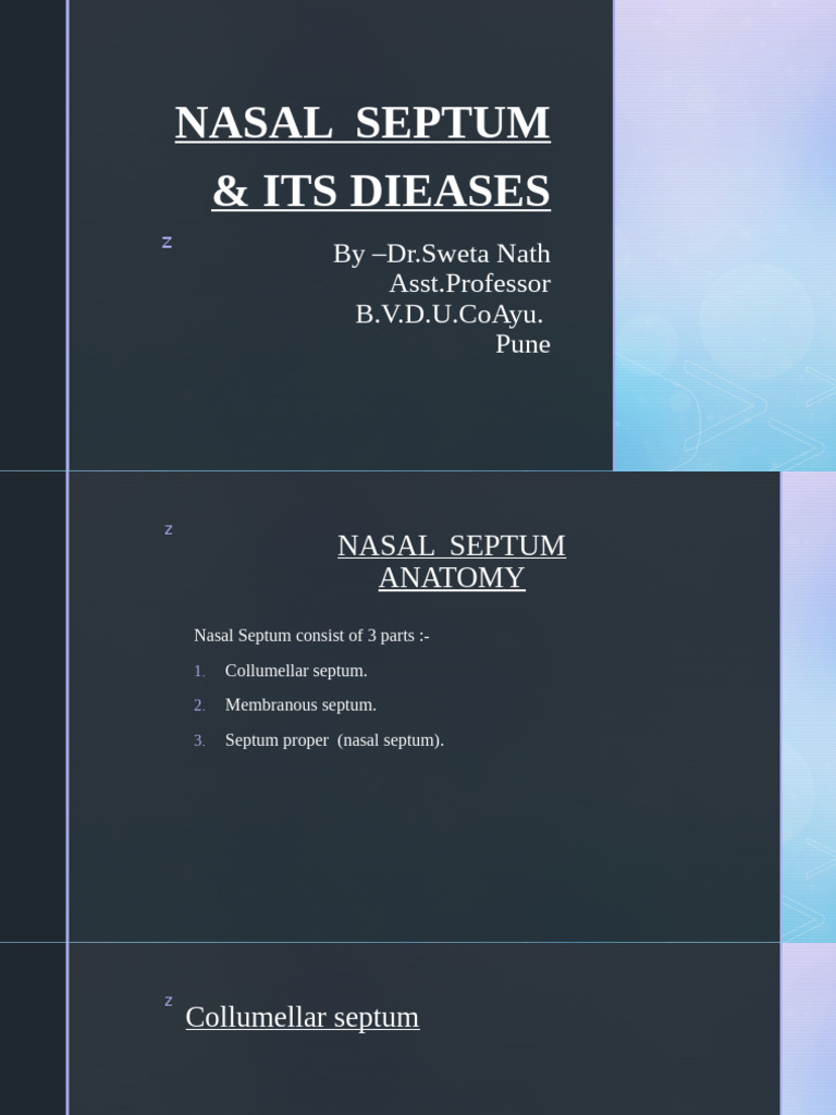Understanding Deviated Nasal Septum | PDF | Human Nose | Human Head And ...